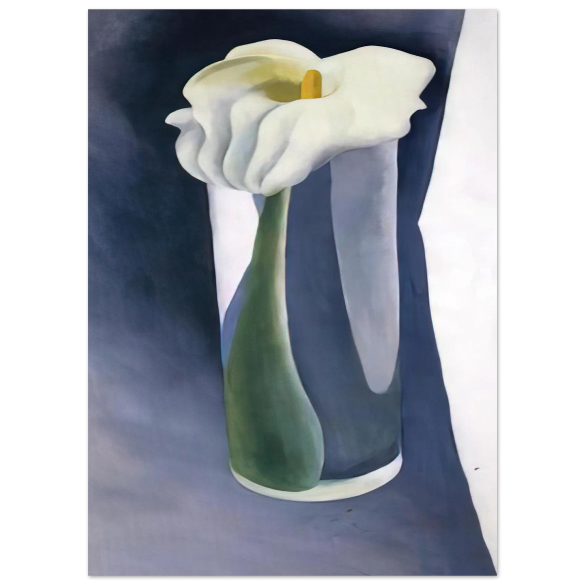 Georgia O'Keeffe - Calla Lily in Tall Glass Fine Art Poster - 40x60 cm / 16x24 inches