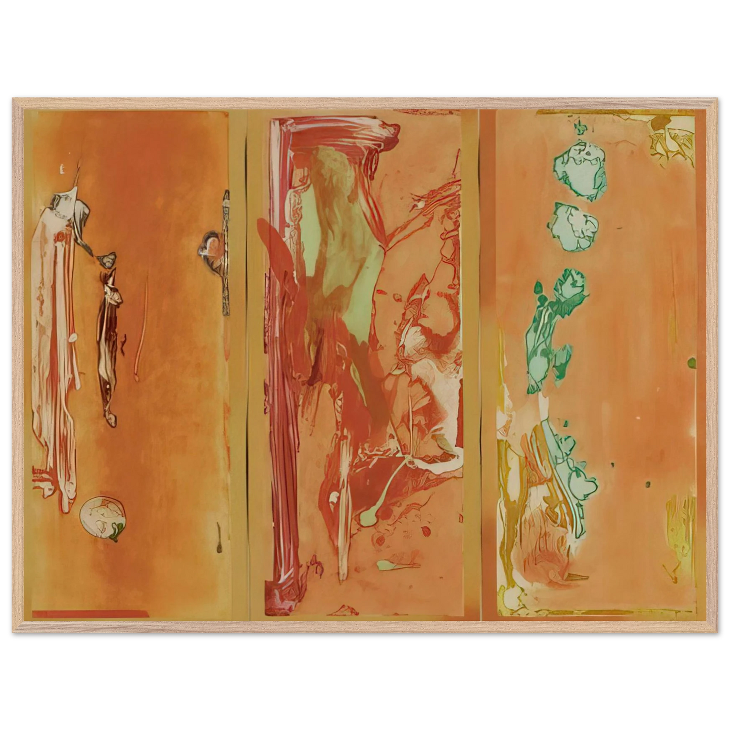 Helen Frankenthaler - Gateway - 1988 Wall art - 40x50 cm / 16x20 inches - Premium Wooden Framed Poster With Fine Art Paper - White frame