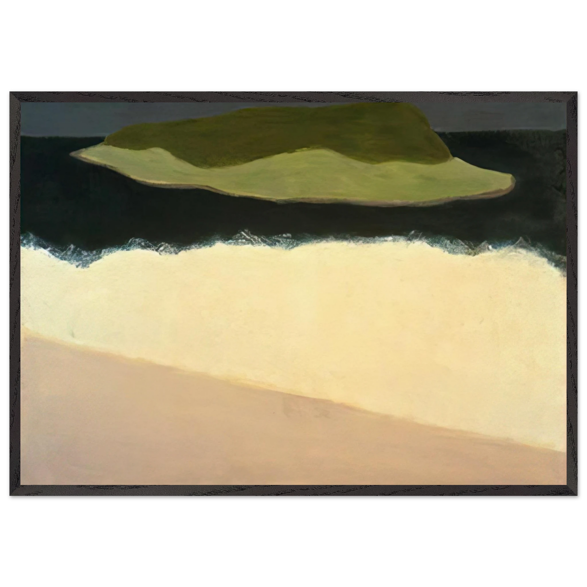 Offshore Island - 1958 - Milton Avery Framed Art Print – Black Wooden Frame - Default Title - -Framed Art Print