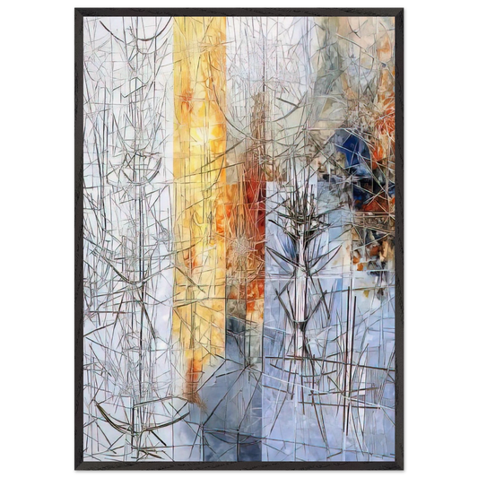 Untitled - 1957 N1 - Jimmy Ernst Framed Art Print – Black Wooden Frame - Default Title - -Framed Art Print