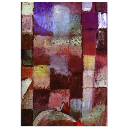 HAMAMET 1914 - Paul Klee Brushed Aluminum Print - 70x100 cm / 28x40 inches | Paul Klee Aluminum Print | Paul Klee Prints