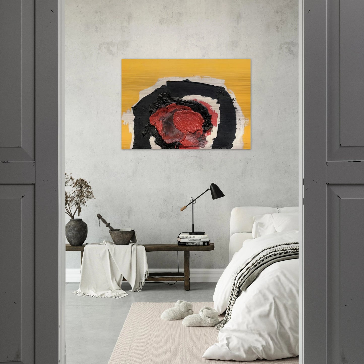 UNTITLED 1964 - Luis Feito Brushed Aluminum Print - 70x100 cm / 28x40 inches | Luis Feito Aluminum Print | Luis Feito Prints