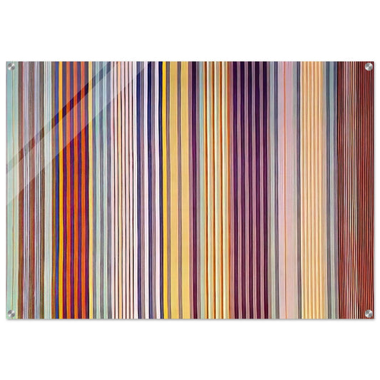 Royal Veil - 1971 - Gene Davis Acrylic Print - 70x100 cm / 28x40″ inches