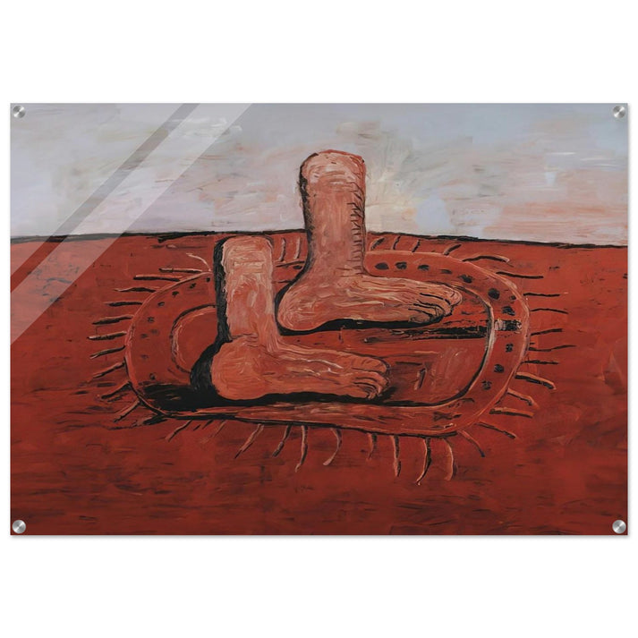 TWO FAT FEET - Philip Guston Acrylic Print - 70x100 cm / 28x40″ inches