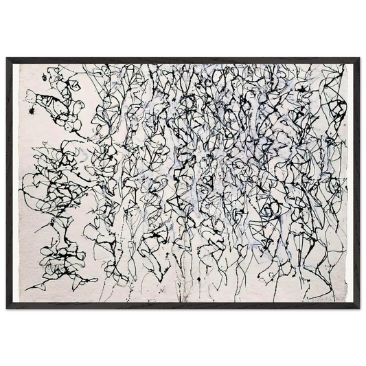 Dont Bungle the Jungle - 1989 - Brice Marden Framed Art Print – Black Wooden Frame - Default Title - -Framed Art Print