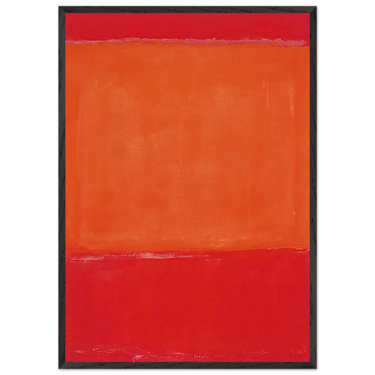 Ochre and Red on Red - 1957 - Mark Rothko Framed Art Print – Black Wooden Frame - Default Title - -Framed Art Print