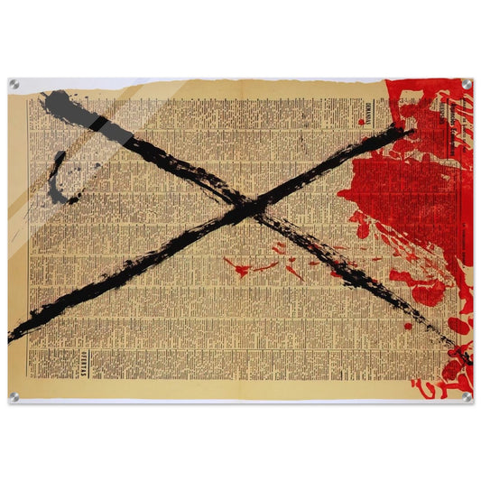 JOURNAL 1968 - Antoni Tapies Acrylic Print - 70x100 cm / 28x40″ inches