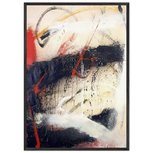 Mathematics - 1962 - Norman Bluhm Framed Art Print – Black Wooden Frame - Default Title - -Framed Art Print