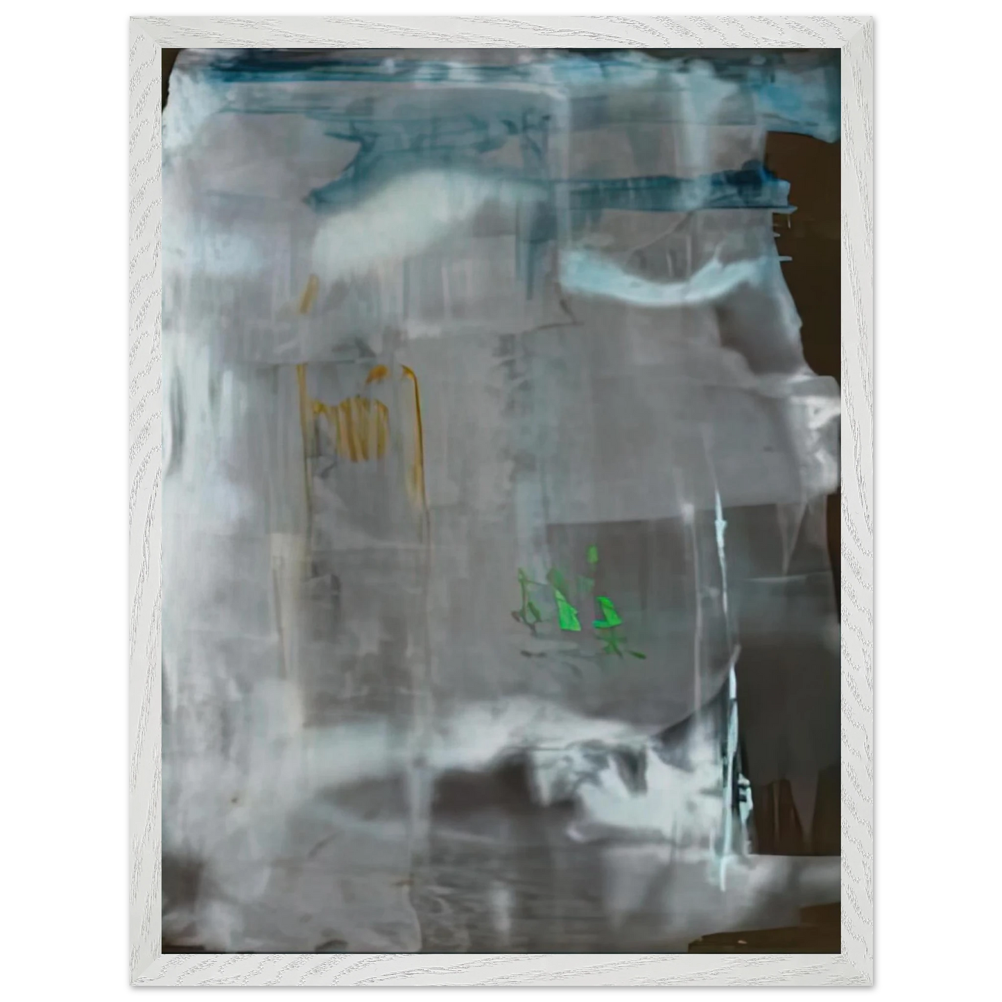 Helen Frankenthaler - Portrait of a Lady in White, 1979- Wall Art - 60x80 cm / 24x32 inches - Premium Wooden Framed Poster With Fine Art Paper - White frame