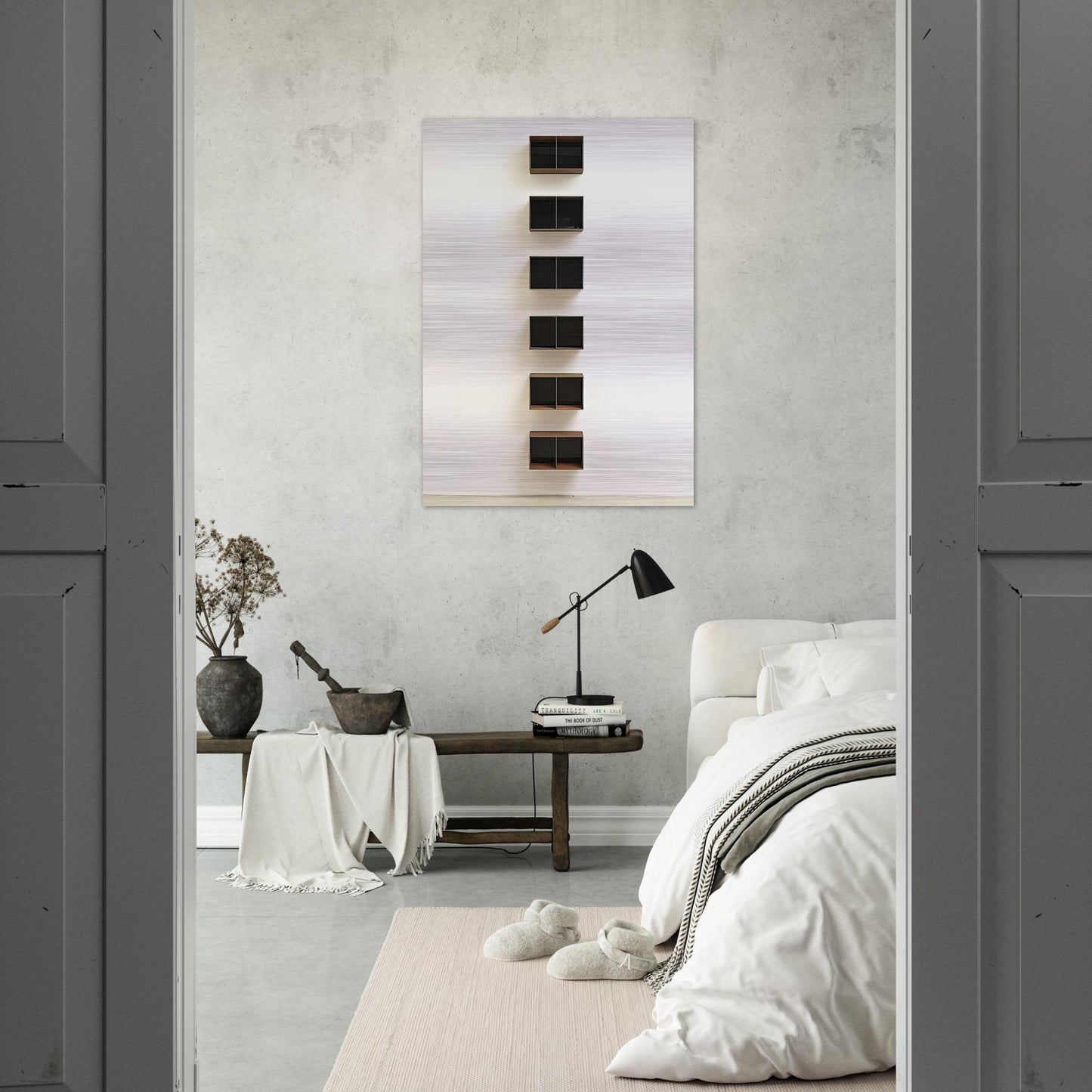 Untitled JUDDO0544 - 1990 - Donald Judd Brushed Aluminum Print - 70x100 cm / 28x40 inches | Donald Judd Aluminum Print | Donald Judd Prints