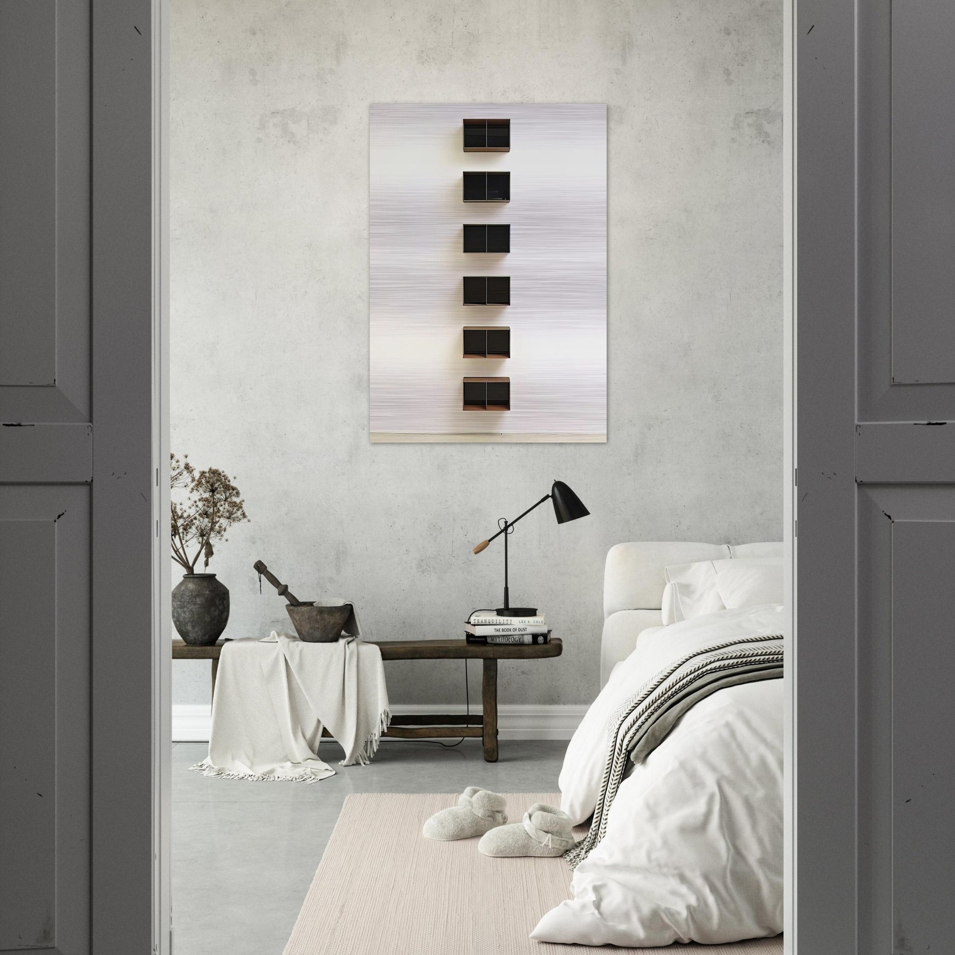 Untitled JUDDO0544 - 1990 - Donald Judd Brushed Aluminum Print - 70x100 cm / 28x40 inches | Donald Judd Aluminum Print | Donald Judd Prints