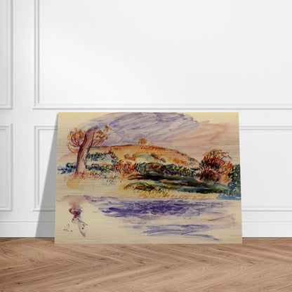 Landscape - Pierre-Auguste Renoir Brushed Aluminum Print - 70x100 cm / 28x40 inches | Pierre-Auguste Renoir Aluminum Print | Pierre-Auguste Renoir Prints