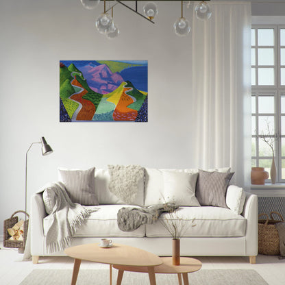 David Hockney - David Hockney Brushed Aluminum Print - 70x100 cm / 28x40 inches | David Hockney Aluminum Print | David Hockney Prints