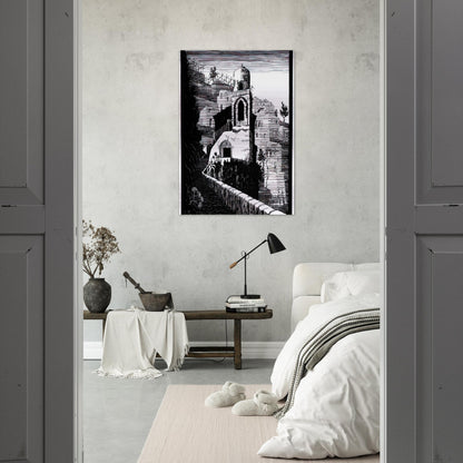 SAN GIOVANNI RAVELLO FEBRUARY 1932 1932 - MC Escher Brushed Aluminum Print - 70x100 cm / 28x40 inches | MC Escher Aluminum Print | MC Escher Prints