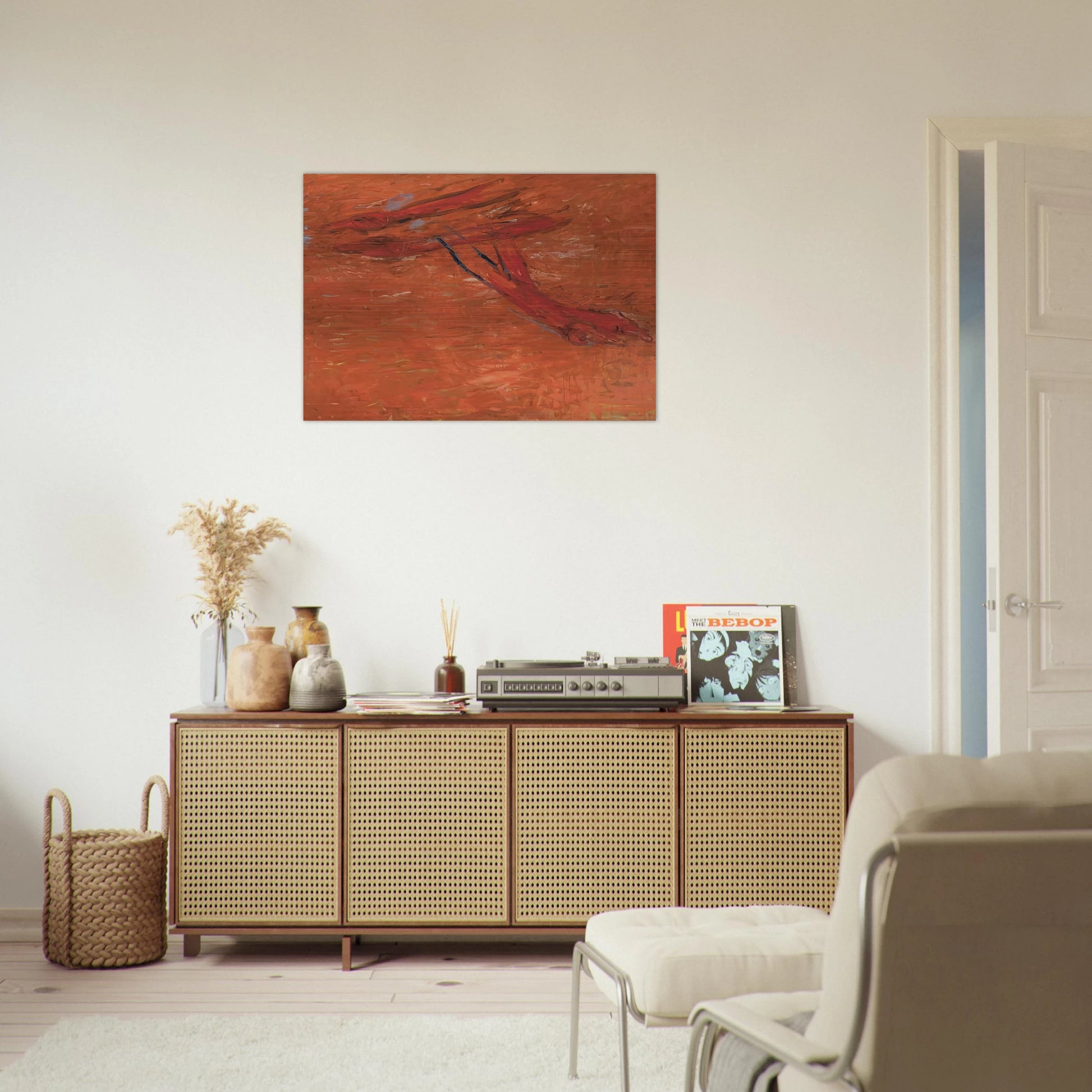 AUGUST 17TH 1998 - Susan Rothenberg Brushed Aluminum Print - 70x100 cm / 28x40 inches | Susan Rothenberg Aluminum Print | Susan Rothenberg Prints