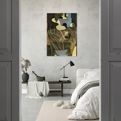 Still life with fishing net - Pablo Picasso Brushed Aluminum Print - 70x100 cm / 28x40 inches | Pablo Picasso Aluminum Print | Pablo Picasso Prints