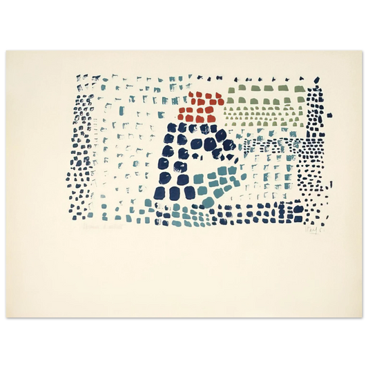 Nicolas de Stael - Study in Colour No. 1 Woimant Staël 93 - Art Informel Fine Art Poster - 13x18 cm / 5x7 inches