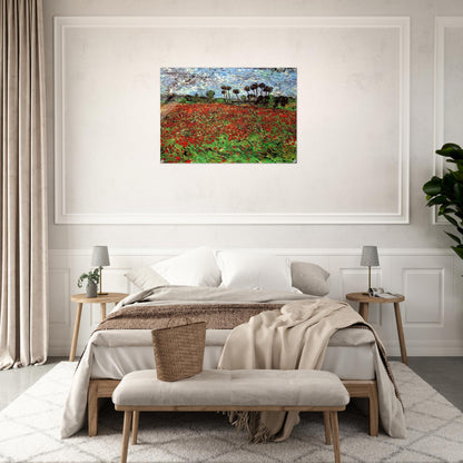 Field with Poppies - Vincent van Gogh Acrylic Print - 70x100 cm / 28x40″ inches