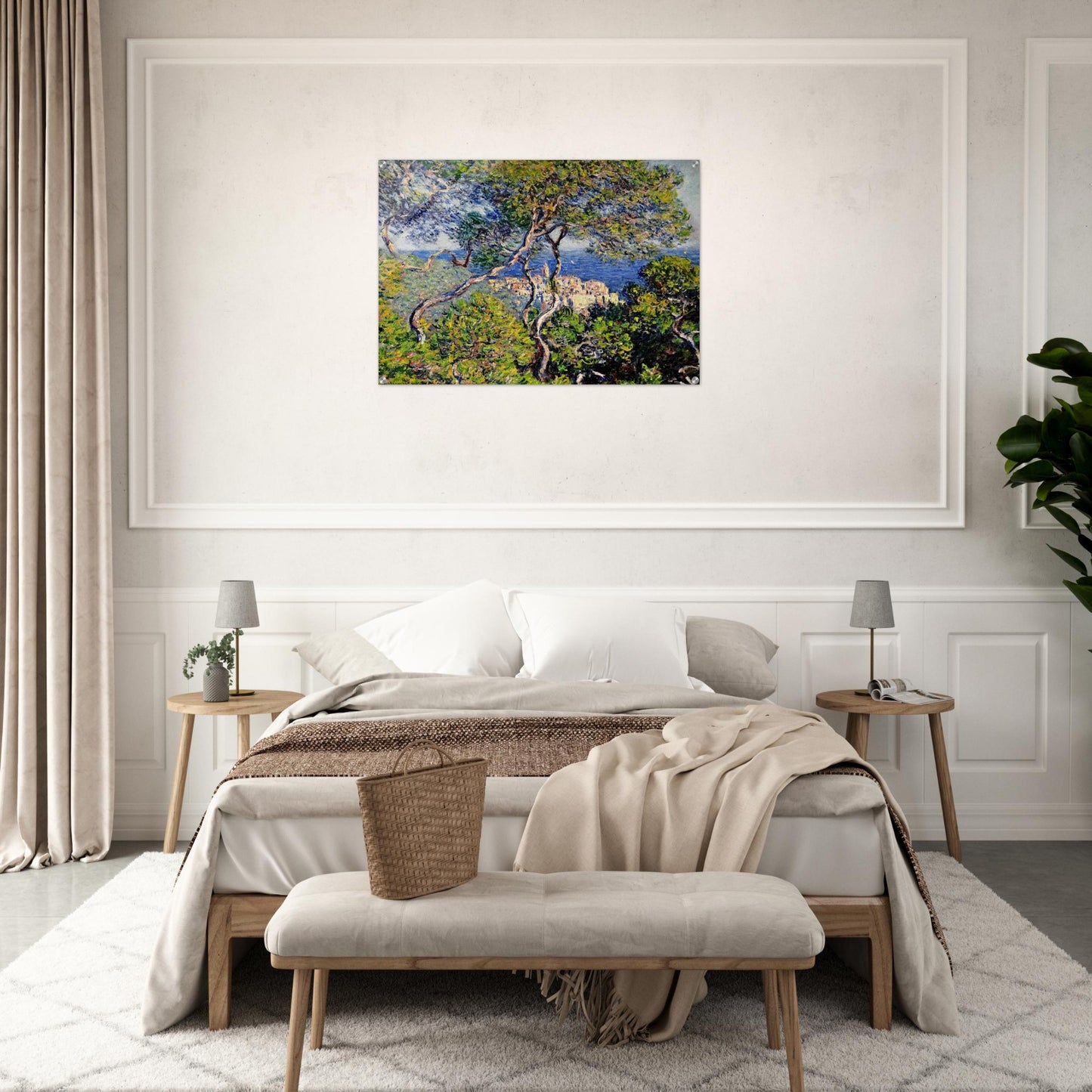 Bordighera - claude monet Acrylic Print - 70x100 cm / 28x40″ inches