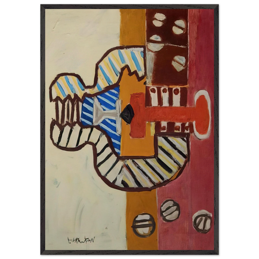 THE VALVE 1954 - Roy Lichtenstein Framed Art Print – Black Wooden Frame - Default Title - -Framed Art Print