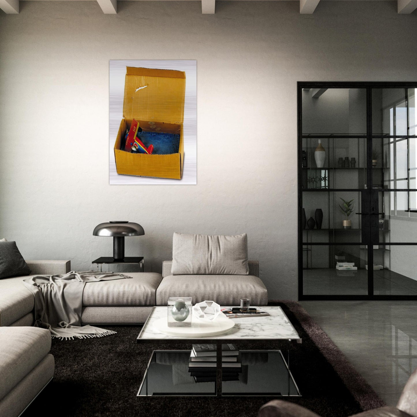 Ins Meer - 1970 - Dieter Roth Brushed Aluminum Print - 70x100 cm / 28x40 inches | Dieter Roth Aluminum Print | Dieter Roth Prints