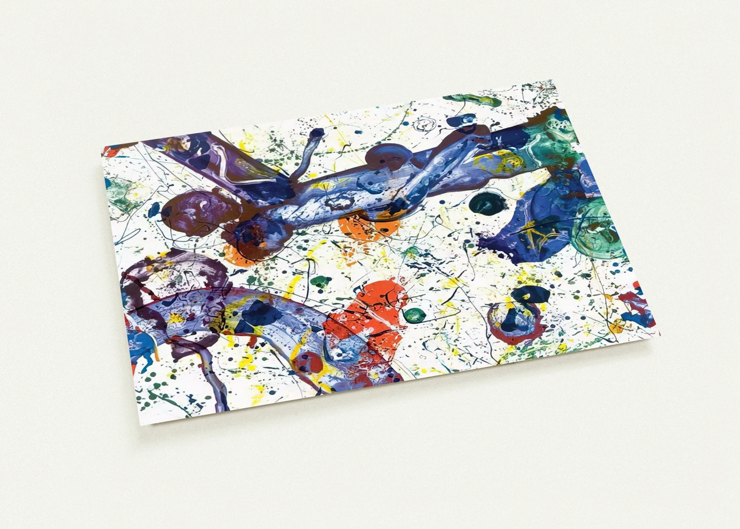 King Corpse  SFS-288  By Sam Francis Pack of 10 Post Cards | Sam Francis Post Cards | A6 (10.5 x 14.8 cm) - 4.1 x 5.8 inches