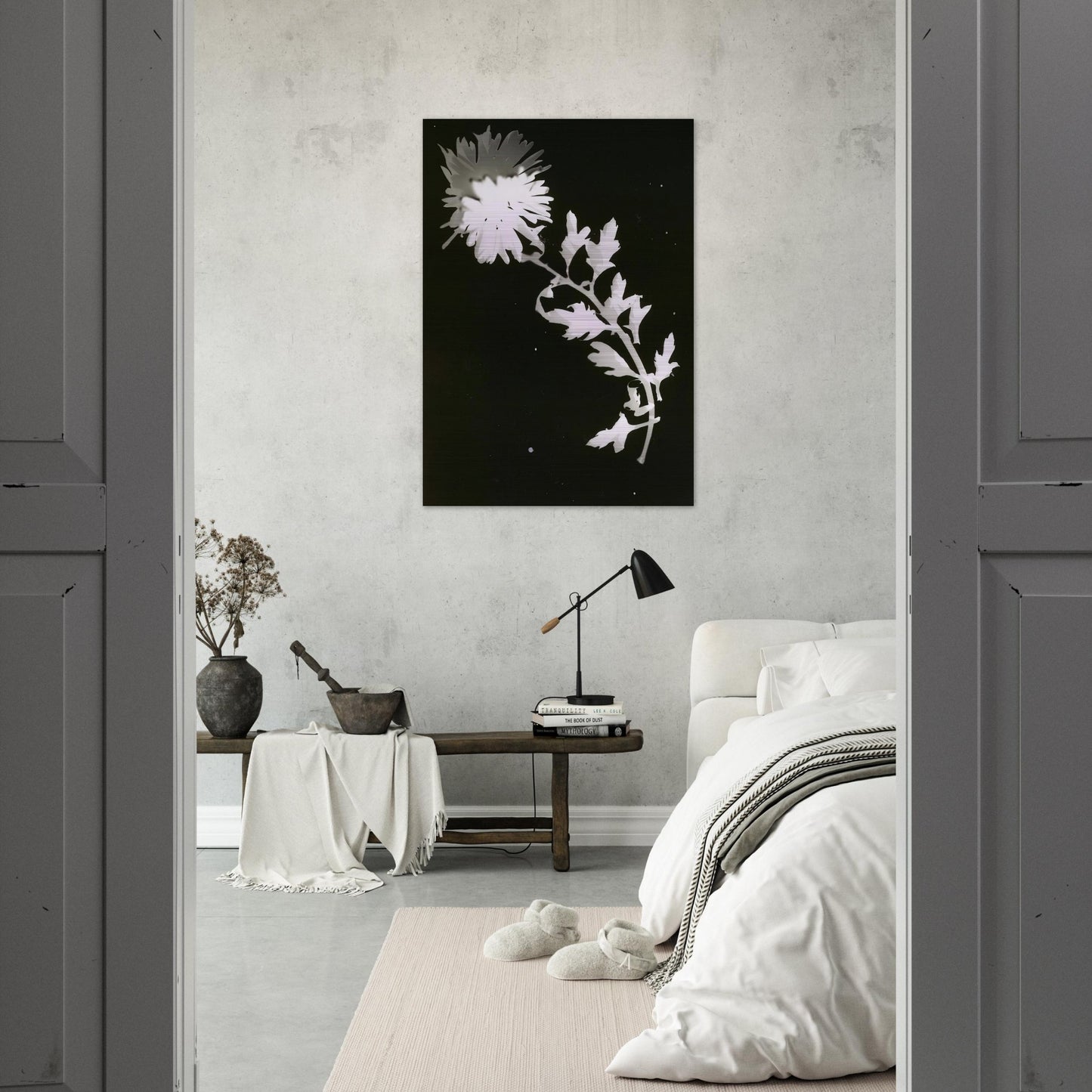 Flower - Laszlo Moholy-Nagy Brushed Aluminum Print - 70x100 cm / 28x40 inches | Laszlo Moholy-Nagy Aluminum Print | Laszlo Moholy-Nagy Prints