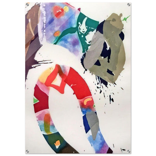 Untitled  SFE 092  - Sam Francis Acrylic Print - 70x100 cm / 28x40″ inches | Sam Francis Wall Art | Sam Francis Prints