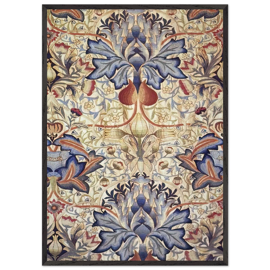 ACANTHUS EMBROIDERED PANEL 1890 - William Morris Framed Art Print – Black Wooden Frame - Default Title - -Framed Art Print