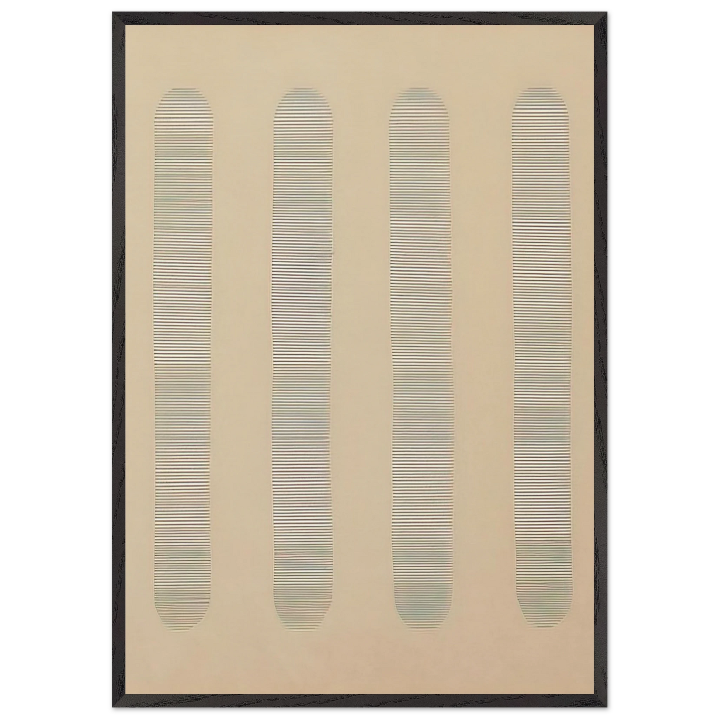 Columns - Agnes Martin Framed Art Print – Black Wooden Frame - Default Title - -Framed Art Print