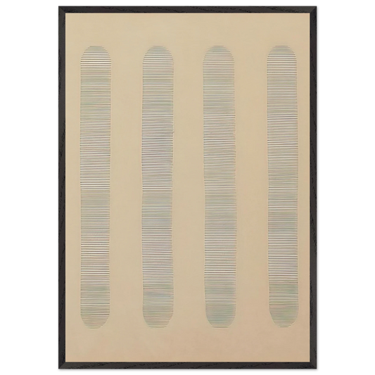 Columns - Agnes Martin Framed Art Print – Black Wooden Frame - Default Title - -Framed Art Print