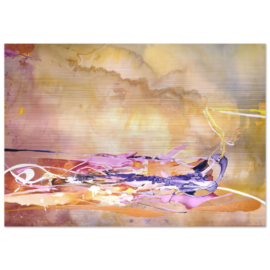 North Country - 1969 - Ronnie Landfield Brushed Aluminum Print - 70x100 cm / 28x40 inches | Ronnie Landfield Aluminum Print | Ronnie Landfield Prints