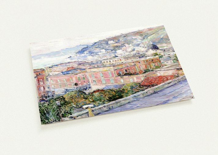 Naples By Childe Hassam Pack of 10 Post Cards | Childe Hassam Post Cards | A6 (10.5 x 14.8 cm) - 4.1 x 5.8 inches