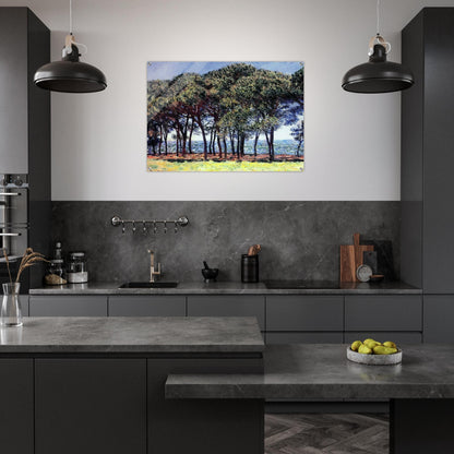 Pine Trees, Cap d'Antibes - claude monet Acrylic Print - 70x100 cm / 28x40″ inches