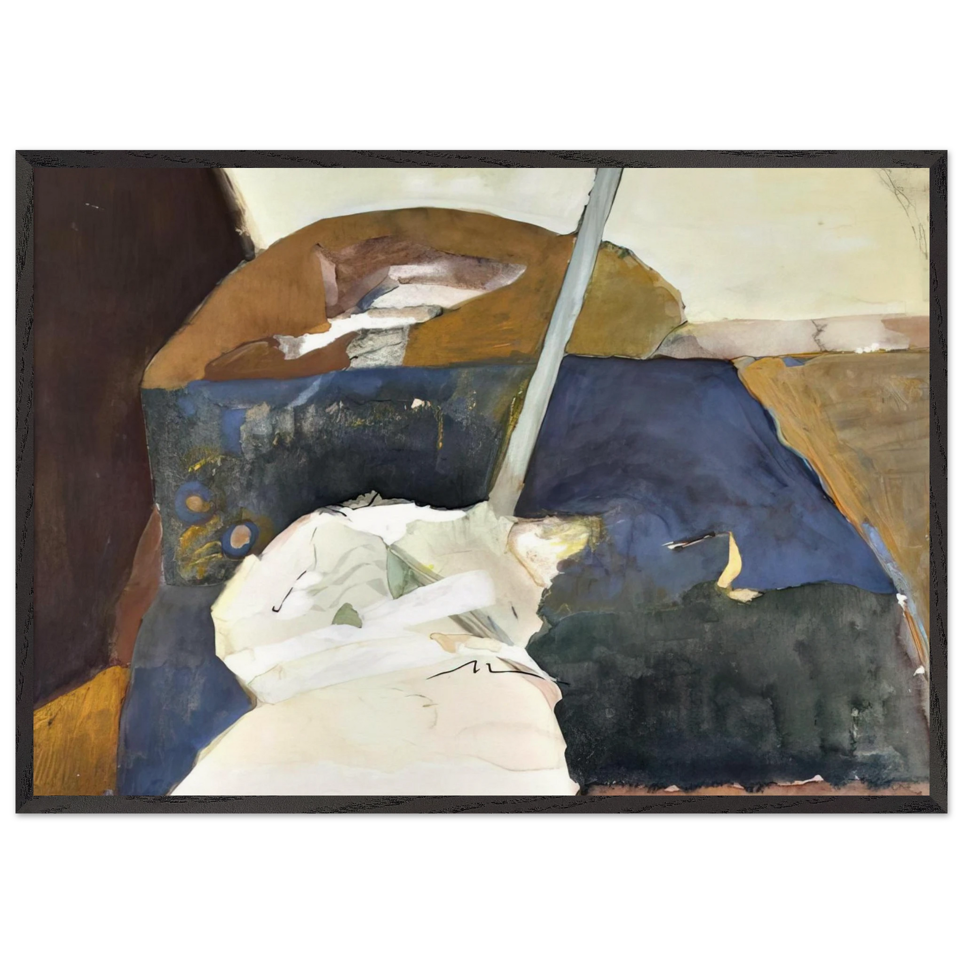 Sem titulo - 1975 - Menez Framed Art Print – Black Wooden Frame - Default Title - -Framed Art Print