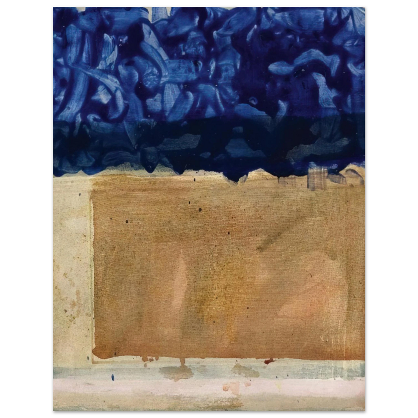 Helen Frankenthaler - Shoreline - 1952 Wall art - 40x60 cm / 16x24 inches - Premium Wooden Framed Poster With Fine Art Paper - Black frame