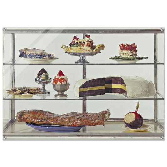 PASTRY CASE I 1962 - Claes Oldenburg Acrylic Print - 70x100 cm / 28x40″ inches