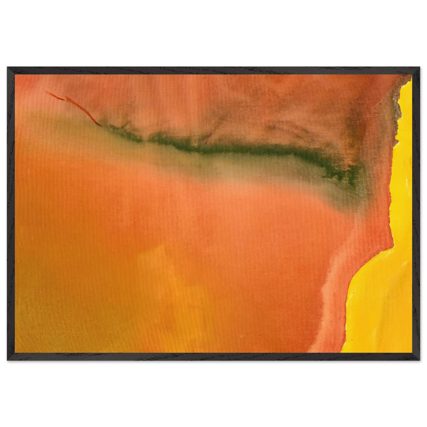 Untitled - 1973 N1 - Helen Frankenthaler Framed Art Print – Black Wooden Frame - Default Title - -Framed Art Print