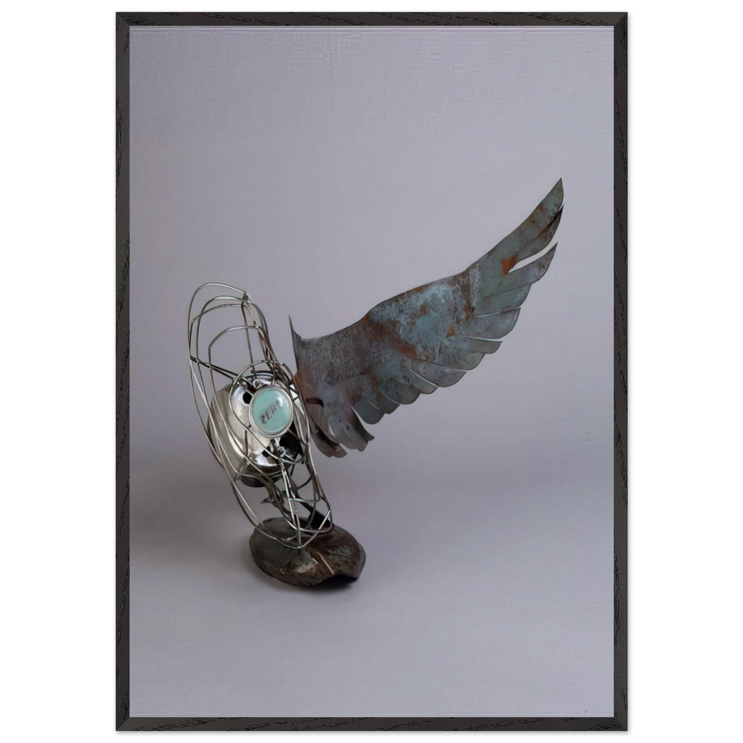 MERCURY ZERO SUMMER GLUT 1987 - Robert Rauschenberg Framed Art Print – Black Wooden Frame - Default Title - -Framed Art Print