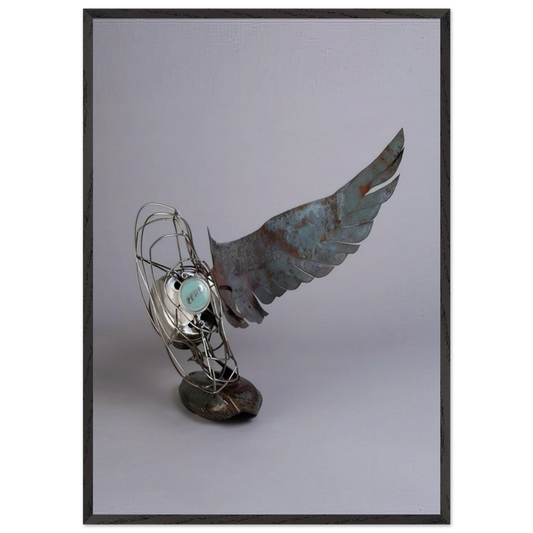 MERCURY ZERO SUMMER GLUT 1987 - Robert Rauschenberg Framed Art Print – Black Wooden Frame - Default Title - -Framed Art Print