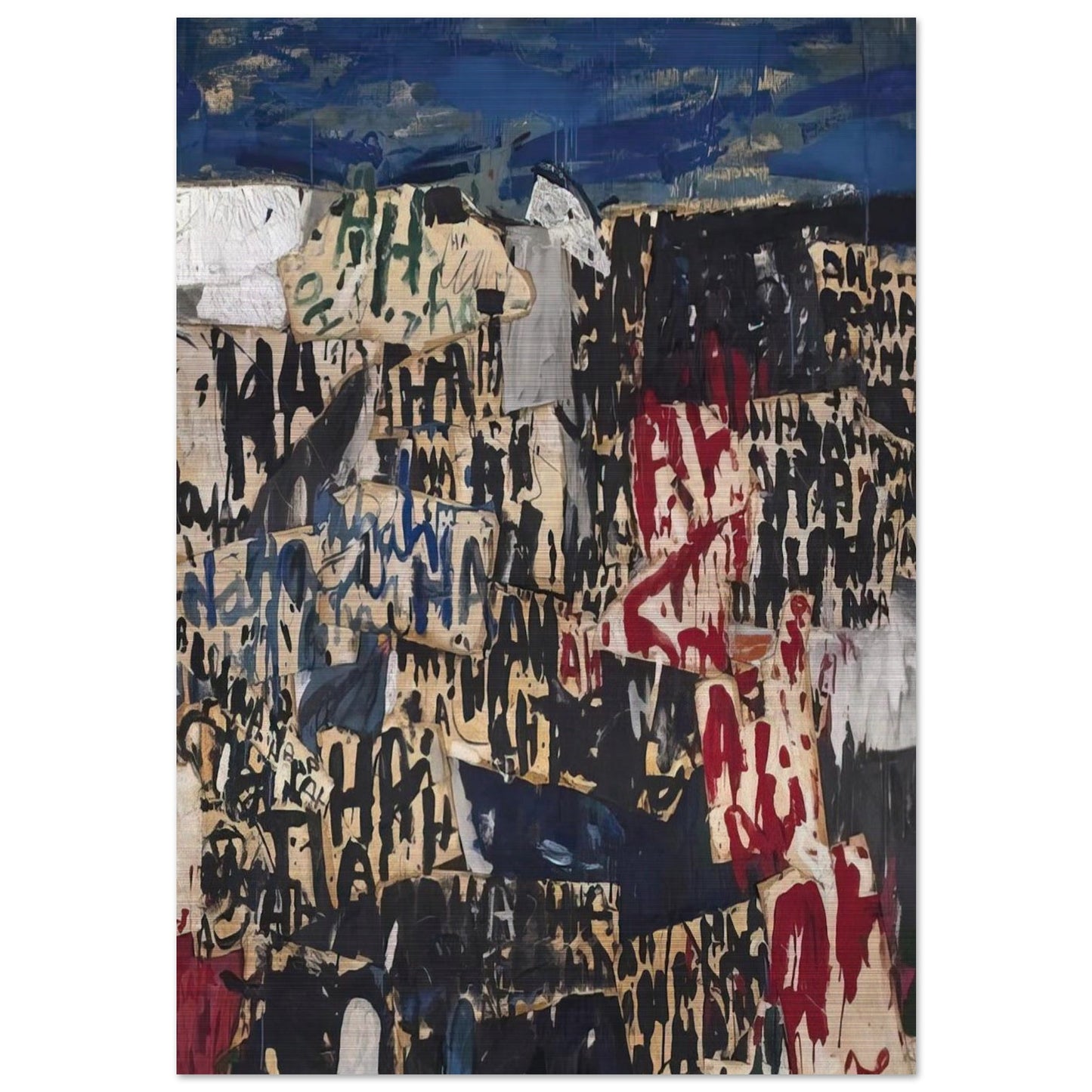 Allan Kaprow on the Legacy of Jackson Pollock - Allan Kaprow Brushed Aluminum Print - 70x100 cm / 28x40 inches | Allan Kaprow Aluminum Print | Allan Kaprow Prints