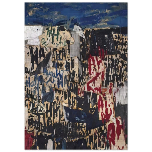 Allan Kaprow on the Legacy of Jackson Pollock - Allan Kaprow Brushed Aluminum Print - 70x100 cm / 28x40 inches | Allan Kaprow Aluminum Print | Allan Kaprow Prints