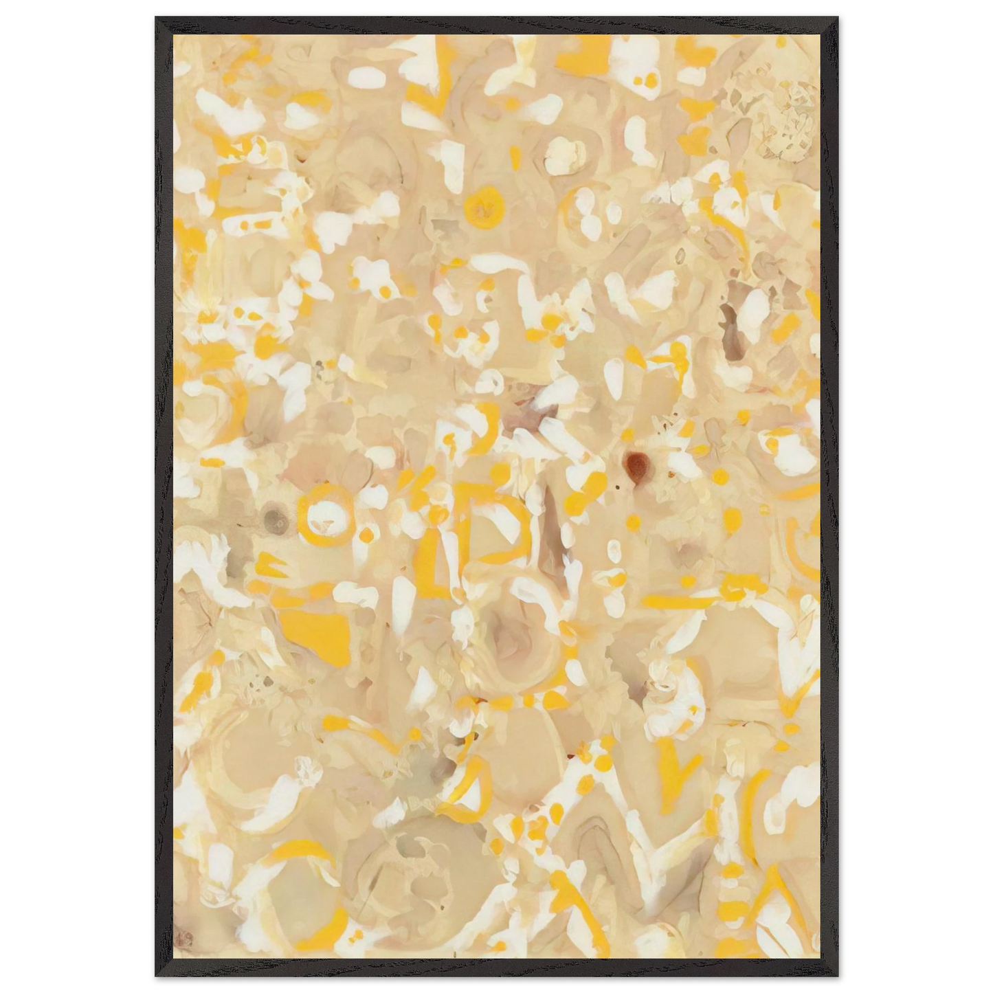 Hieroglyphs No 12 - Lee Krasner Framed Art Print – Black Wooden Frame - Default Title - -Framed Art Print