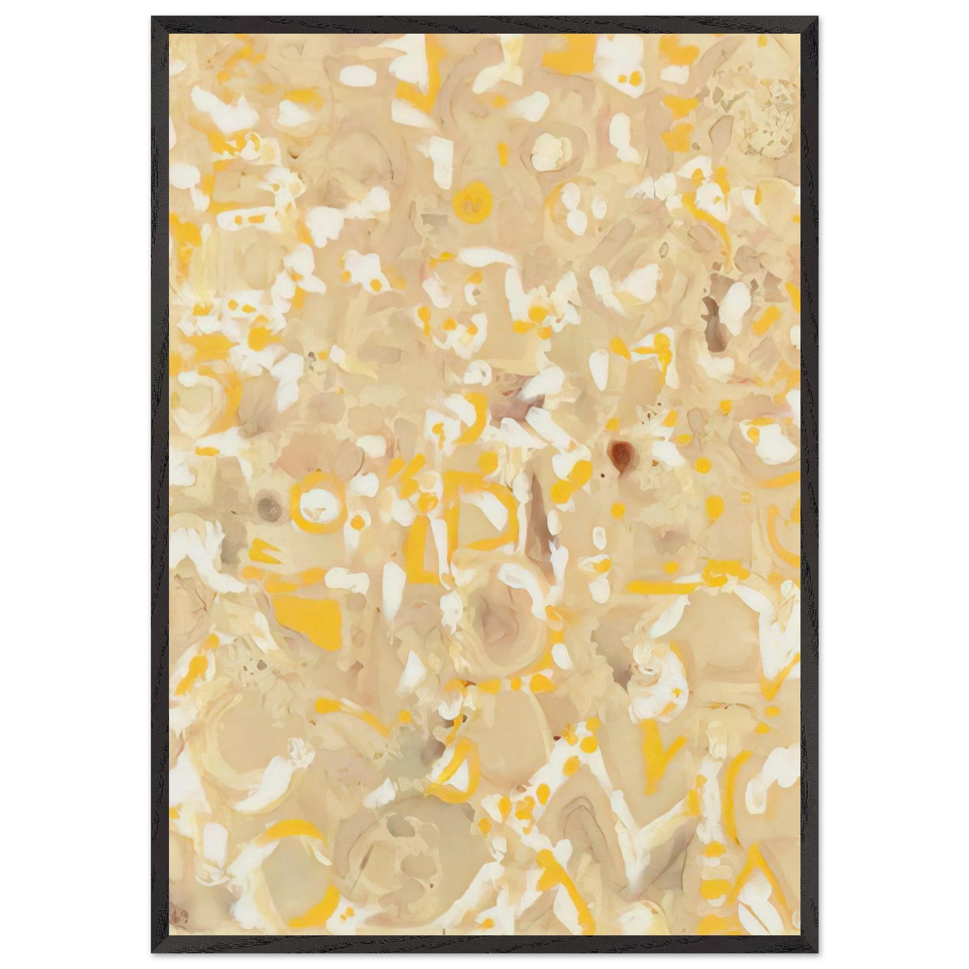 Hieroglyphs No 12 - Lee Krasner Framed Art Print – Black Wooden Frame - Default Title - -Framed Art Print