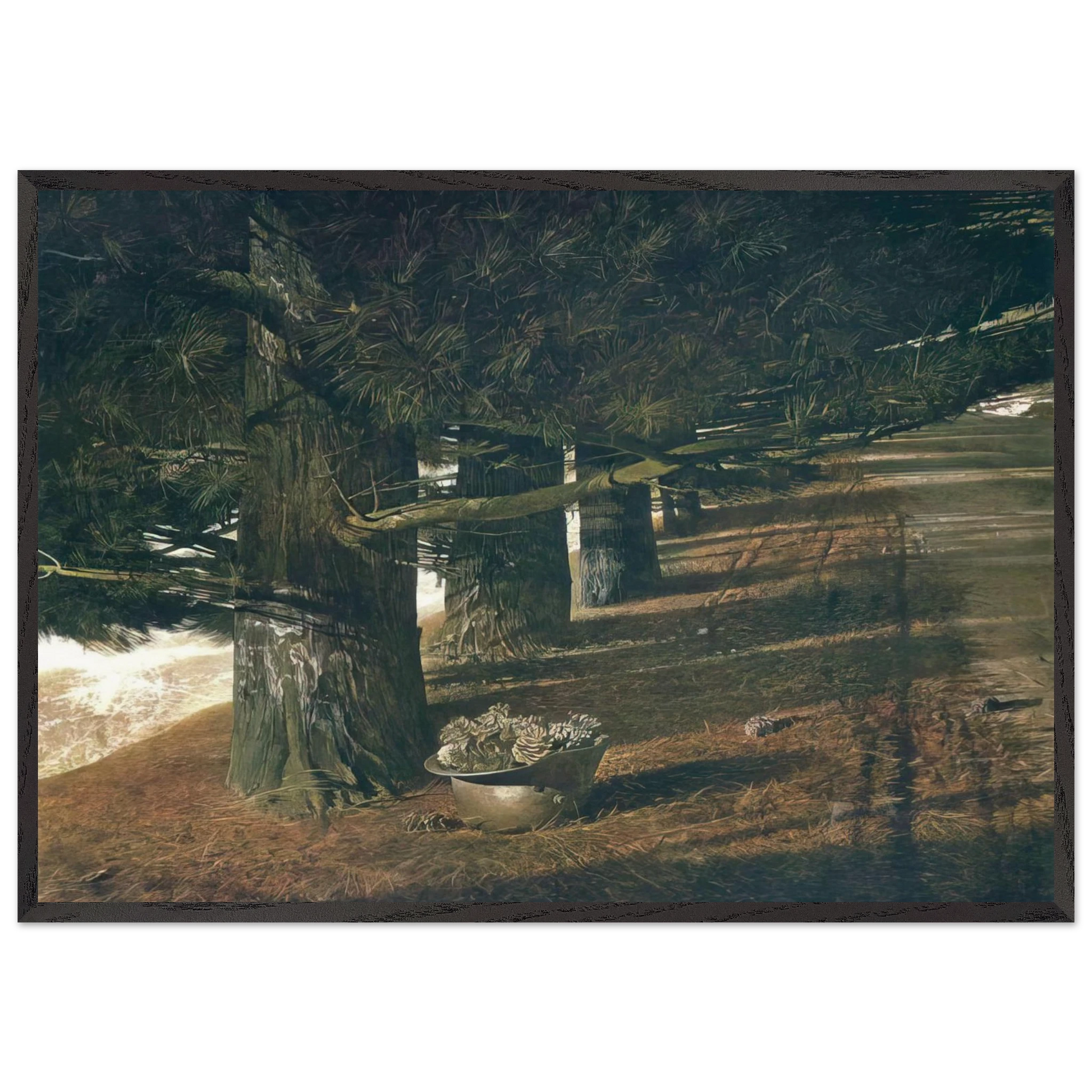 PINE BARON - Andrew Wyeth Framed Art Print – Black Wooden Frame - Default Title - -Framed Art Print