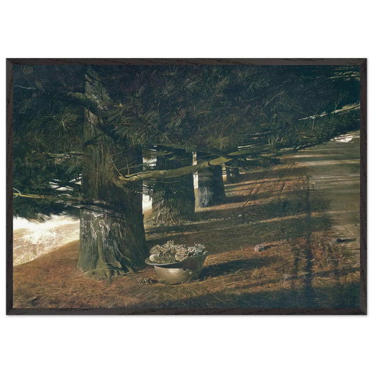 PINE BARON - Andrew Wyeth Framed Art Print – Black Wooden Frame - Default Title - -Framed Art Print