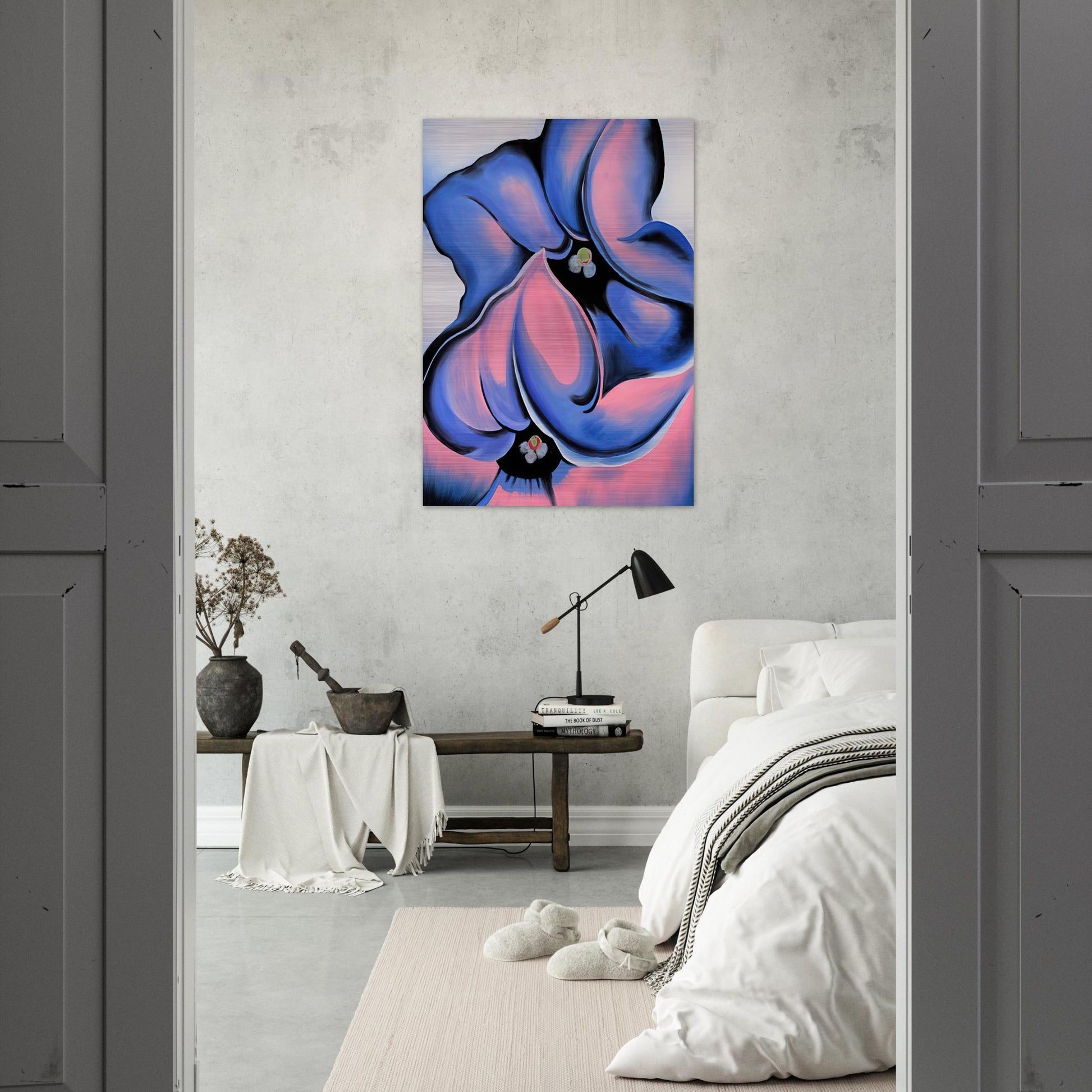 Purple Petunia - Georgia O'Keeffe Brushed Aluminum Print - 70x100 cm / 28x40 inches | Georgia O'Keeffe Aluminum Print | Georgia O'Keeffe Prints