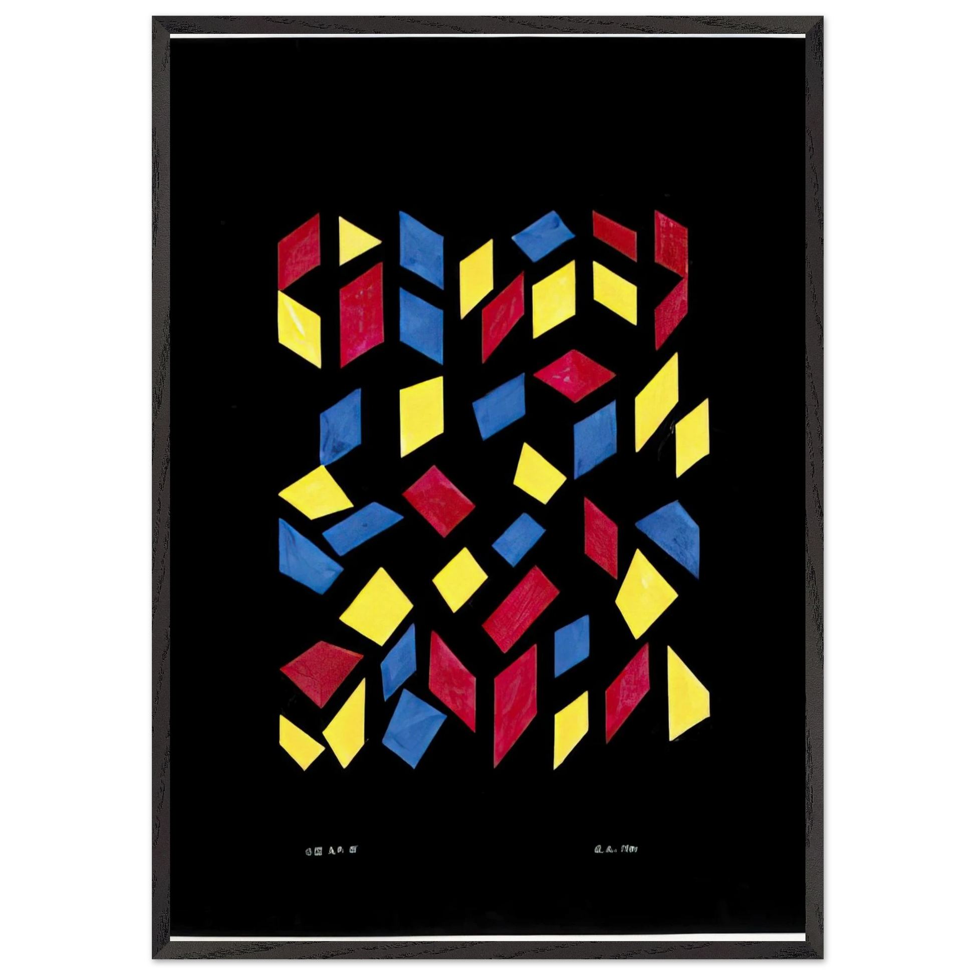 ORCHESTRA III 1980 - Anni Albers Framed Art Print – Black Wooden Frame - Default Title - -Framed Art Print