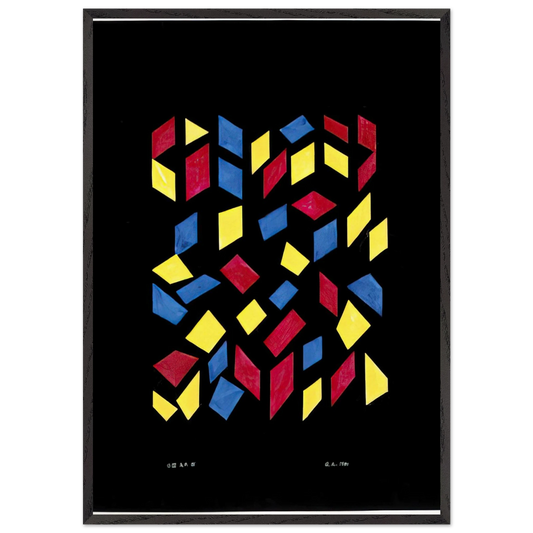 ORCHESTRA III 1980 - Anni Albers Framed Art Print – Black Wooden Frame - Default Title - -Framed Art Print