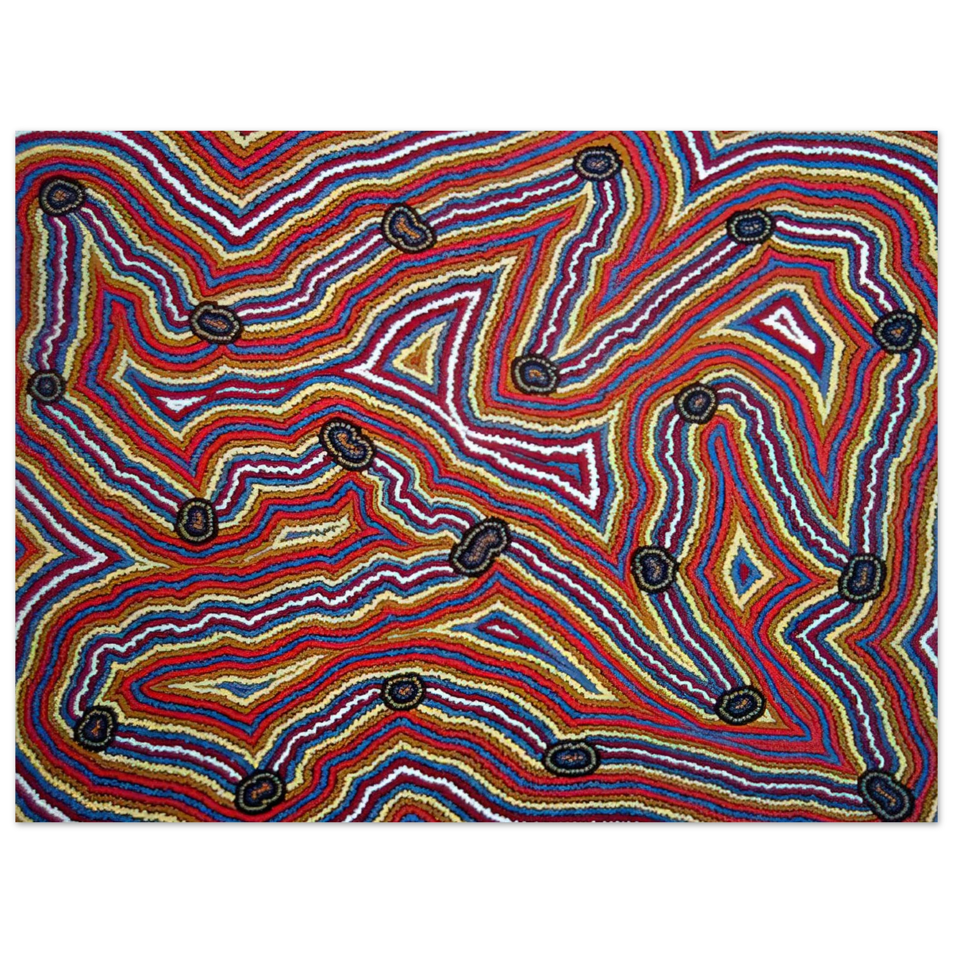 Clifford Possum Tjapaltjarri - Narripi Dreaming - 1992 Fine Art Poster - Default Title